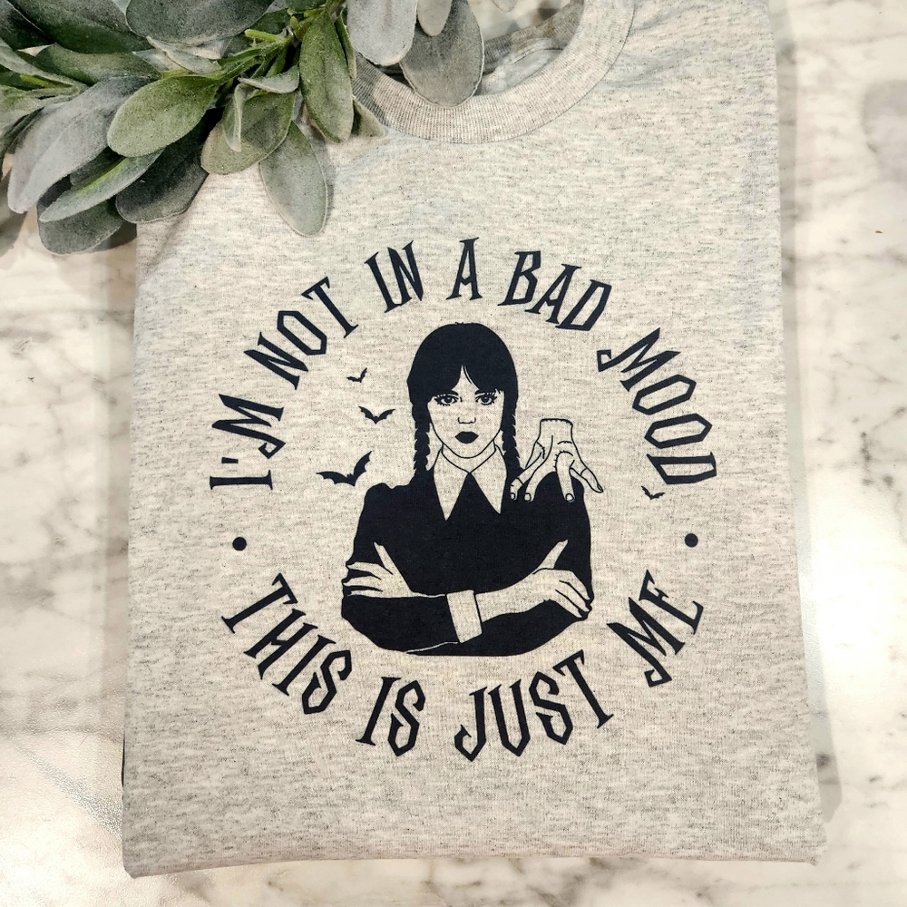 Wednesday shirt funny Wednesday addams not in a bad mood humor